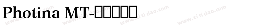 Photina MT字体转换
